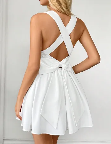 Rochie scurta SHEIN, alb Alb