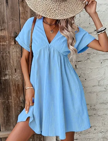 Rochie scurta SHEIN, albastru Albastru