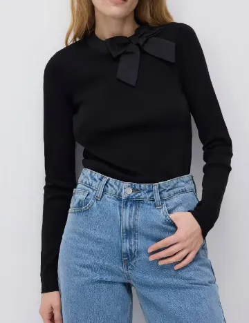 Bluza Reserved, negru Negru