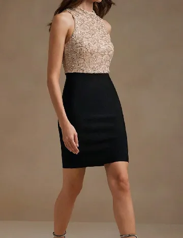Rochie scurta Anewsta, negru Negru