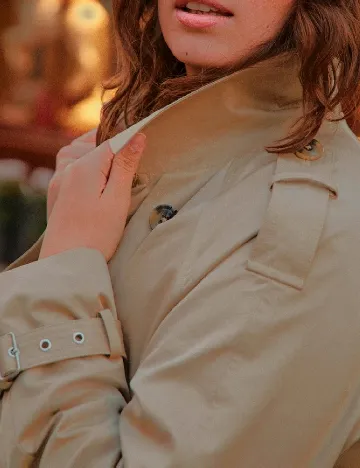 Trench Simply Be, bej Crem