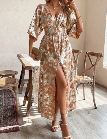 Rochie lunga SHEIN, maro