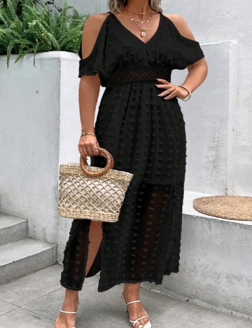 Rochie lunga SHEIN CURVE, negru