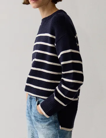 Bluza Reserved, bleumarin Albastru
