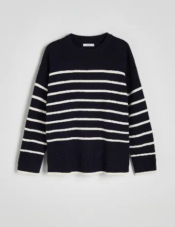 Bluza Reserved, bleumarin Albastru