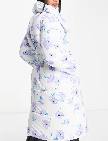 Geaca Oversize Neon Rose, alb Alb