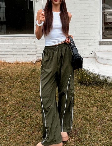 Pantaloni Dazy, verde