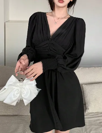 Rochie scurta Dazy, negru Negru