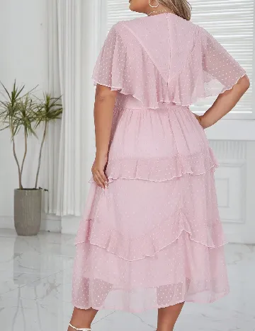 Rochie lunga SHEIN CURVE, roz Roz