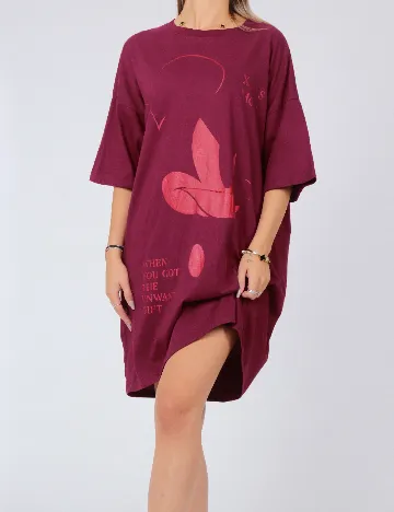 Rochie de noapte Reserved, visiniu Rosu