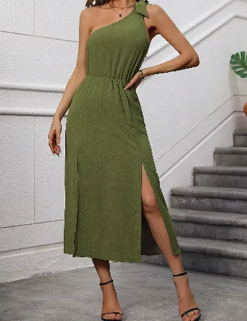Rochie lunga SHEIN, verde Verde