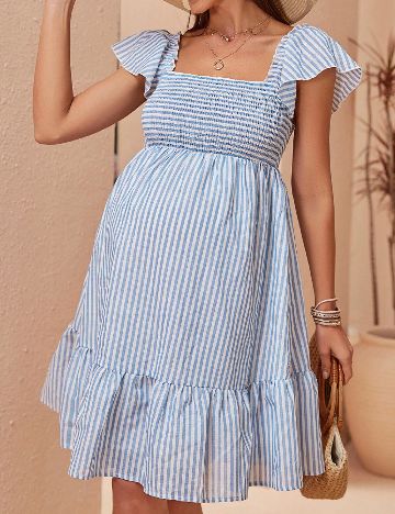 Rochie scurta SHEIN Maternity, albastru