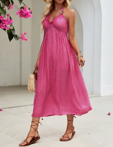 Rochie lunga SHEIN, roz Roz