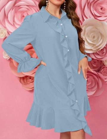 Rochie scurta SHEIN CURVE, albastru