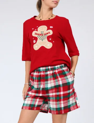 Pijama Reserved, rosu Rosu