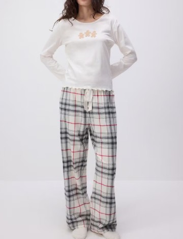 Pijama Reserved, ecru