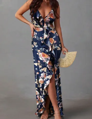 Rochie lunga SHEIN, albastru Albastru