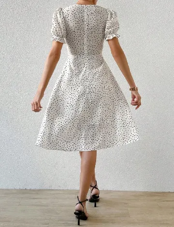 Rochie medie SHEIN, alb/negru Alb