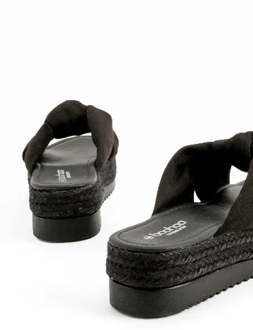 Slapi Boohoo, negru Negru