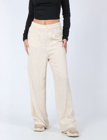 Pantaloni SHEIN, crem