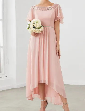 Rochie lunga Ever-Pretty, roz Roz