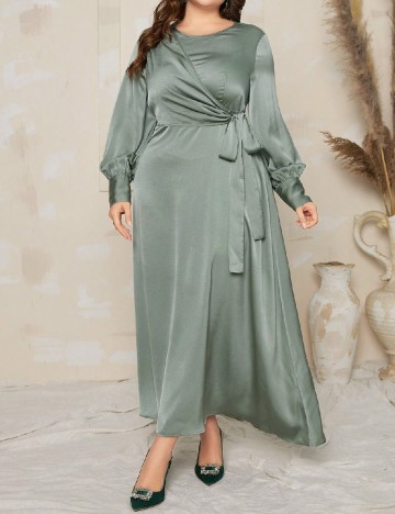Rochie lunga SHEIN CURVE, verde