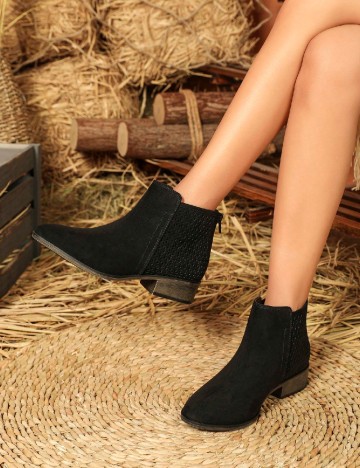 Botine SHEIN, negru