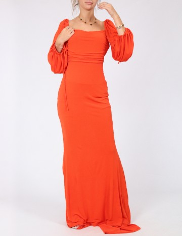 Rochie lunga Love&Lemonade, portocaliu