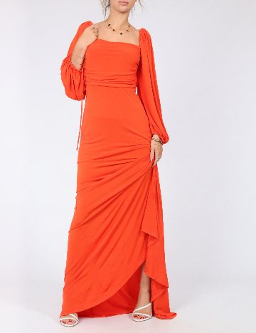Rochie lunga Love&Lemonade, portocaliu