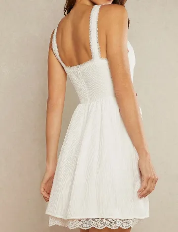 Rochie scurta SHEIN, alb Alb