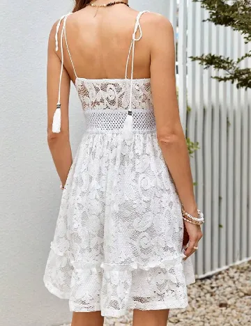 Rochie scurta SHEIN, alb Alb