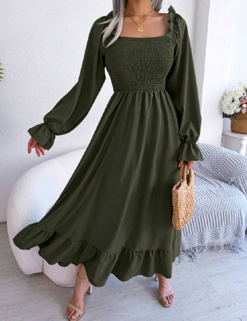 Rochie lunga SHEIN, verde