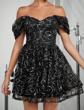 Rochie scurta SHEIN, negru Negru