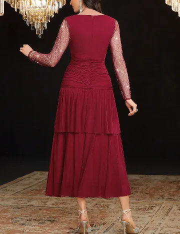 Rochie lunga SHEIN, rosu Rosu