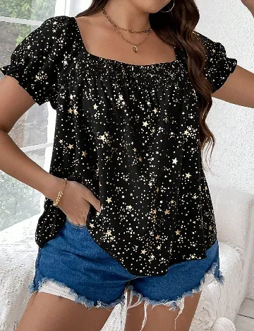 Bluza SHEIN CURVE, negru Negru