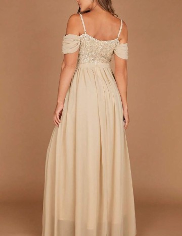 Rochie lunga SHEIN, crem