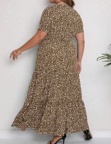 Rochie lunga SHEIN CURVE, floral print Floral print