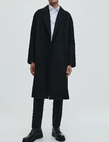 Palton Reserved, negru Negru