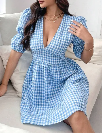 Rochie scurta SHEIN, albastru Albastru