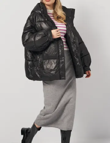 Geaca Reserved, negru Negru