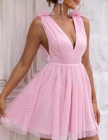 Rochie scurta SHEIN, roz Roz