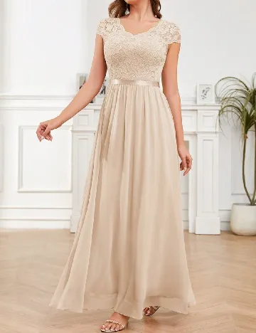 Rochie lunga SHEIN, bej Crem