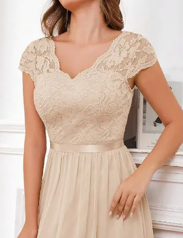Rochie lunga SHEIN, bej Crem