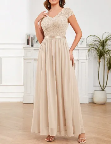 Rochie lunga SHEIN, bej Crem