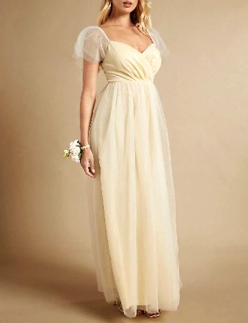 Rochie lunga SHEIN, galben deschis