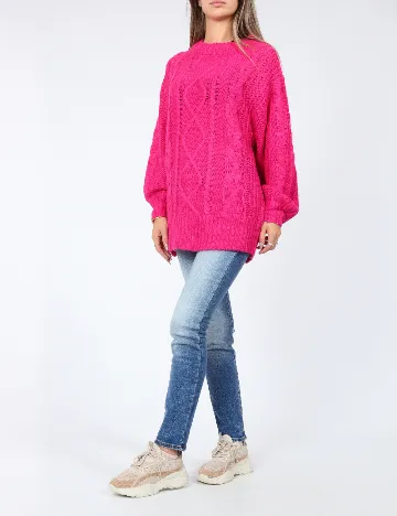 Pulover Oversize Brave Soul, roz Roz