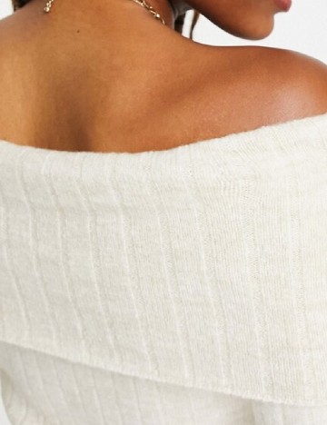 Rochie medie Miss Selfridge, ecru
