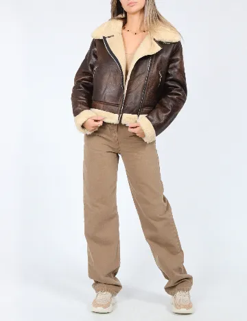 Geaca Stradivarius, maro Maro