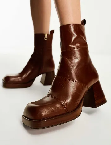 Botine ASOS, maro Maro