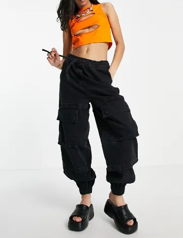 Pantaloni Signature 8, negru Negru